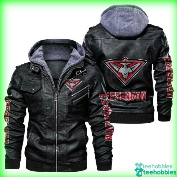 essendon football club leather jacket hoodie gift for fathers day 1 IcVjW 600x600px Essendon Football Club Leather Jacket Hoodie Gift For Father's Day