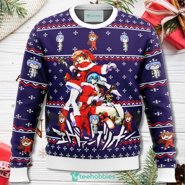 evangelion holiday christmas sweater for men women 1 Arqnt 600x600px Evangelion Holiday Christmas Sweater For Men Women