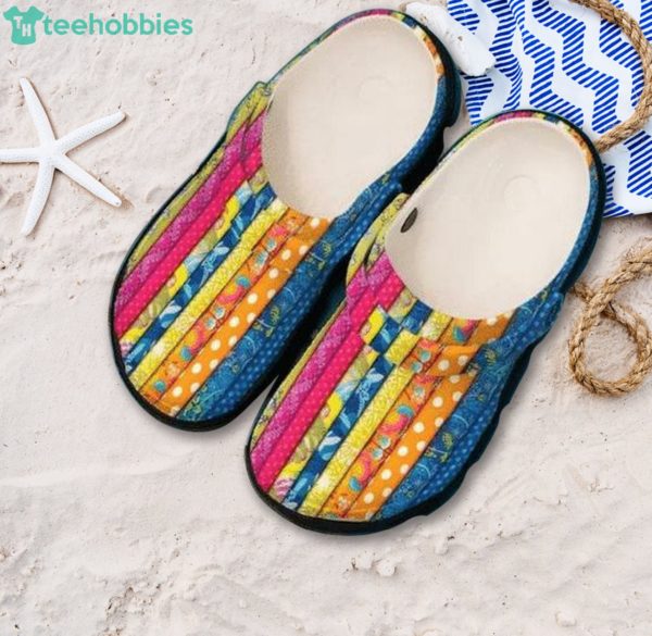 fabric pattern unisex clog shoes for women men 1 CJn5f 600x585px Fabric Pattern Unisex Clog Shoes For Women, Men