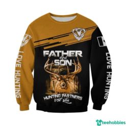 Father And Son Hunting Partners For Life Gift For Father's Day All Over Print 3D Shirt - 3D Sweatshirt - Black