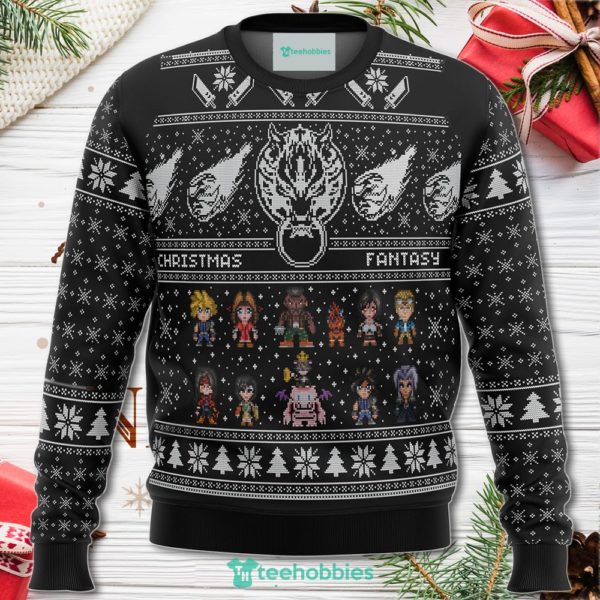 final fantasy 7 vii ff7 christmas sweater for men women 1 ixsx6 600x600px Final Fantasy 7 Vii Ff7 Christmas Sweater For Men Women