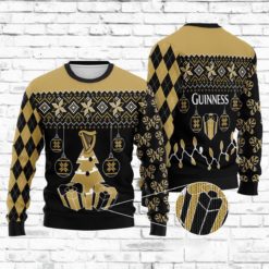 Guinness Beer Gift For Christmas Sweater - AOP Sweater - Black