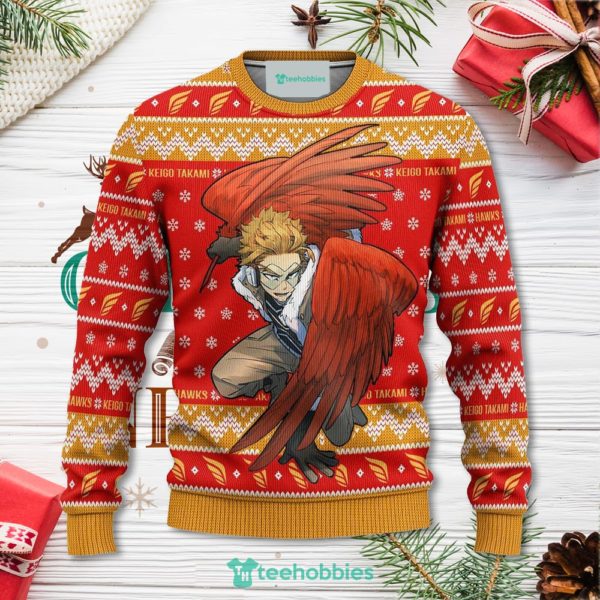 hawks keigo takami christmas sweater my hero academia anime xmas for men women 1 bDCuy 600x600px Hawks Keigo Takami Christmas Sweater My Hero Academia Anime Xmas For Men Women