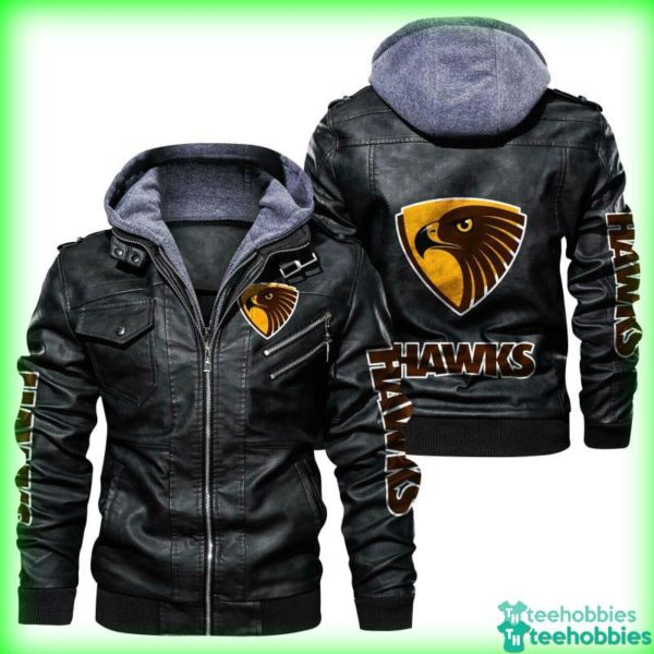 hawthorn football club hawks leather jacket hoodie gift for fathers day 2 qSgaG 600x600px Hawthorn Football Club Hawks Leather Jacket Hoodie Gift For Father's Day