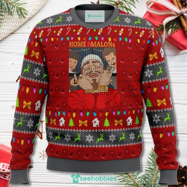 home malone meme christmas sweater for men women 1 LM8VG 600x600px Home Malone Meme Christmas Sweater For Men Women