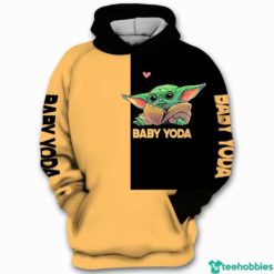 I Not Short I’m Baby Yoda Size Star Wars All Over Print 3D Shirt - 3D Hoodie - Yellow