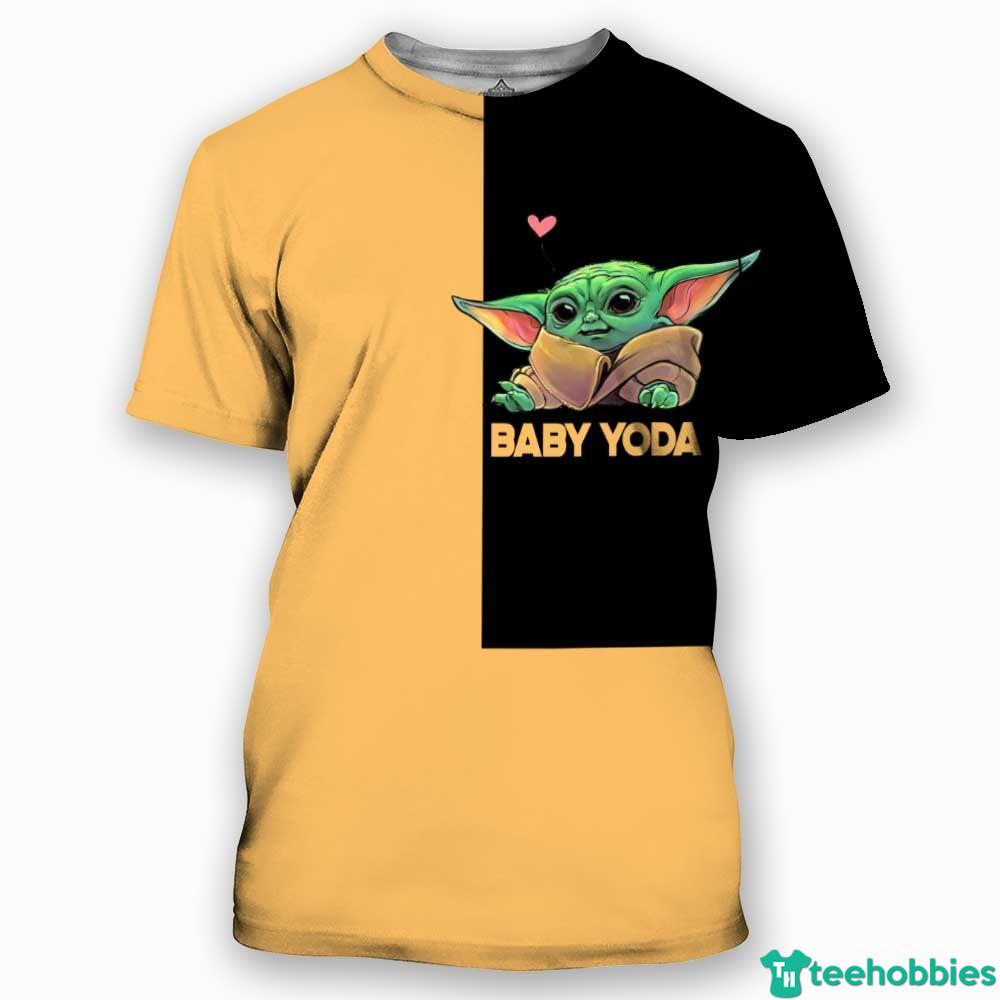 I Not Short I m Baby Yoda Size Star Wars All Over Print 3D Shirt