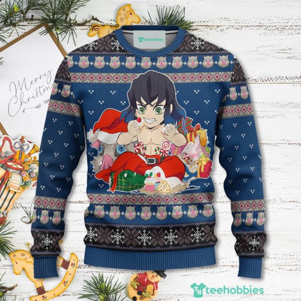 inosuke hashibira demon slayer anime christmas sweater xmas for men women 1 formz 600x600px Inosuke Hashibira Demon Slayer Anime Christmas Sweater Xmas For Men Women