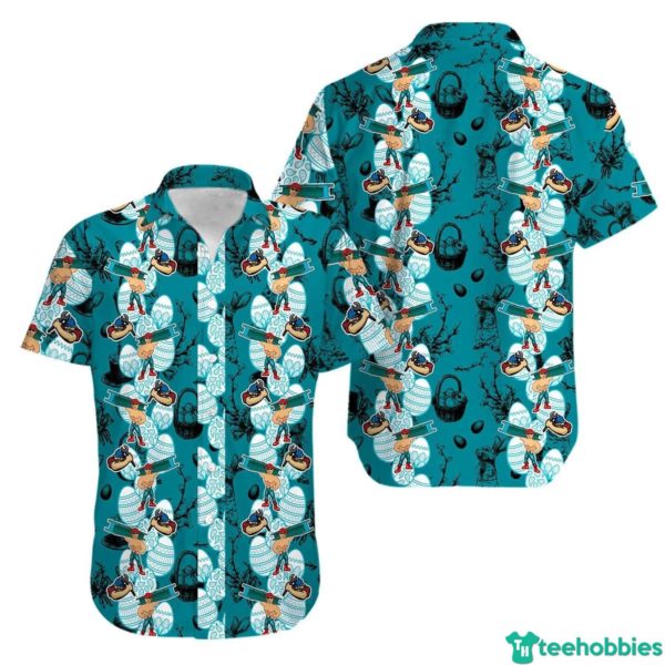 Ironworker Happy Easter Day Hawaiian Shirt - Hawaiian Shirt - Blue