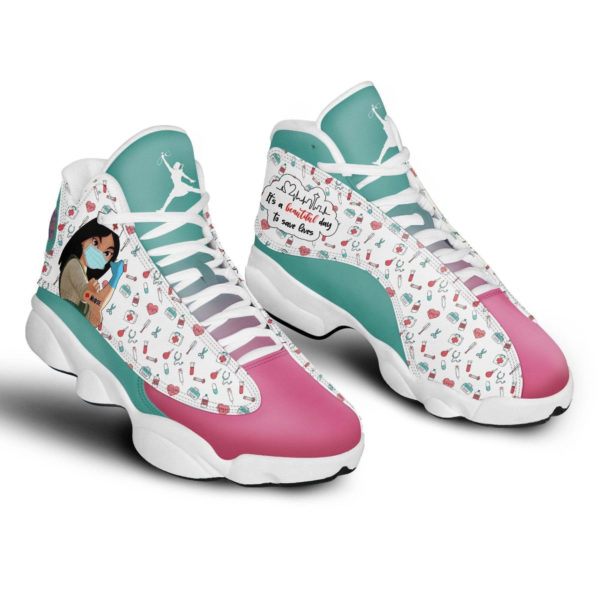 It's A Beautiful Day For Save Lives - Women's Air Jordan 13 - White