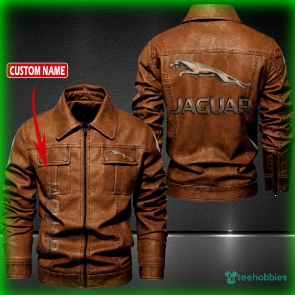 jaguar cars personalized name fleece leather jacket 2 X0sxZ 600x600px Jaguar Cars Personalized Name Fleece Leather Jacket