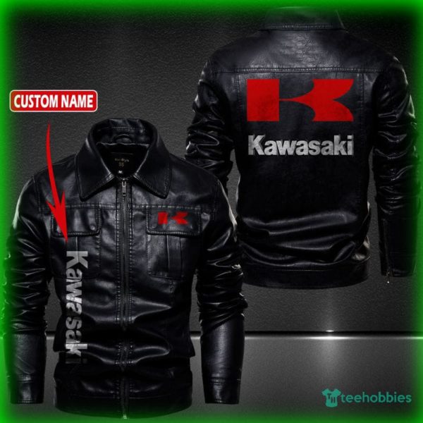 kawasaki personalized name fleece leather jacket 1 fUgj1 600x600px Kawasaki Personalized Name Fleece Leather Jacket
