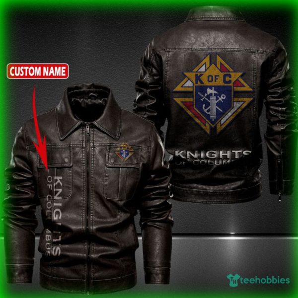 knights of columbus personalized name fleece leather jacket 4 f9skO 600x600px KNIGHTS OF COLUMBUS Personalized Name Fleece Leather Jacket