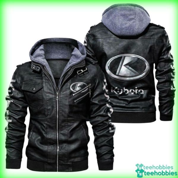 kubota leather jacket hoodie gift for fathers day 2 rUtKz 600x600px Kubota Leather Jacket Hoodie Gift For Father's Day
