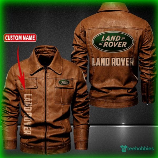 land rover personalized name fleece leather jacket 2 vAE1C 600x600px Land Rover Personalized Name Fleece Leather Jacket