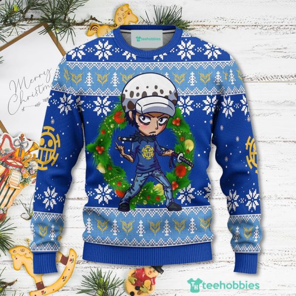 law one piece anime christmas sweater xmas for men women 1 Aj9Jk 600x600px Law One Piece Anime Christmas Sweater Xmas For Men Women