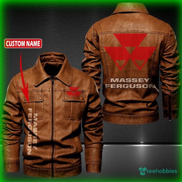 massey ferguson personalized name fleece leather jacket 2 8roRl 600x600px Massey Ferguson Personalized Name Fleece Leather Jacket