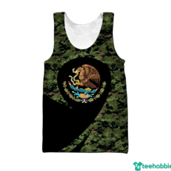 Mexico All Over Print 3D Shirt image Mexico All Over Print 3D Shirt - Hollow Tanktop - Green