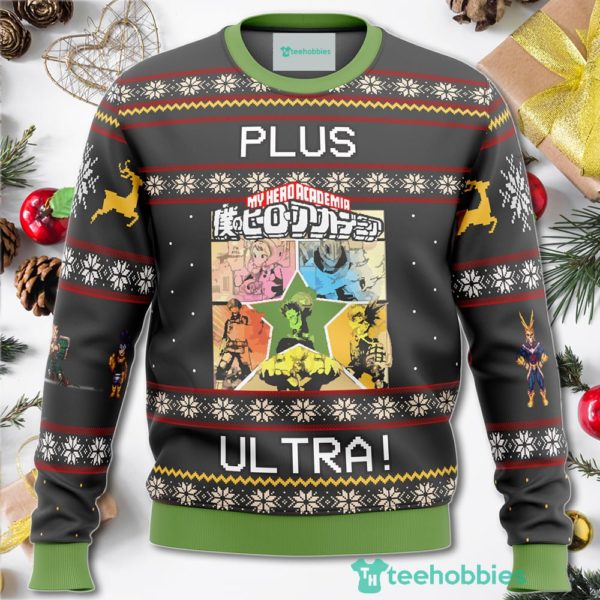 my hero academia boku no plus ultra christmas sweater for men women 1 JHWBK 600x600px My Hero Academia Boku No Plus Ultra Christmas Sweater For Men Women