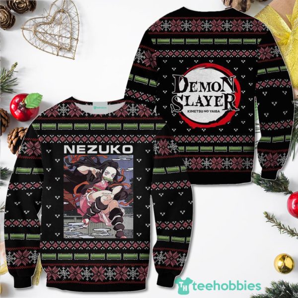 nezuko kamado christmas sweater demon slayer anime custom shirt for men women 1 Capqa 600x600px Nezuko Kamado Christmas Sweater Demon Slayer Anime Custom Shirt For Men Women