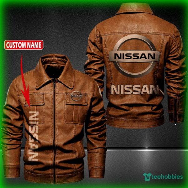 nissan personalized name fleece leather jacket 2 FT79V 600x600px Nissan Personalized Name Fleece Leather Jacket