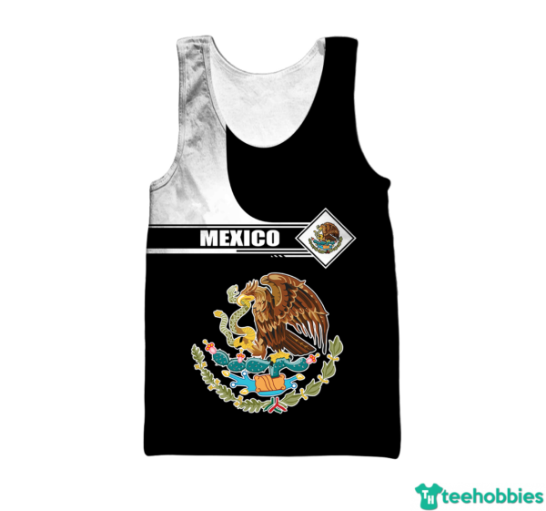 Personalized Name Mexico All Over Print 3D Shirt - Hollow Tanktop - Black