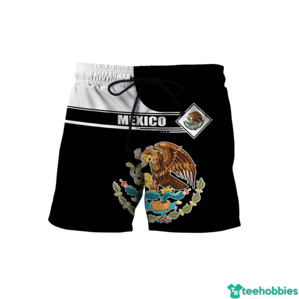 Personalized Name Mexico All Over Print 3D Shirt - Short Pant - Black