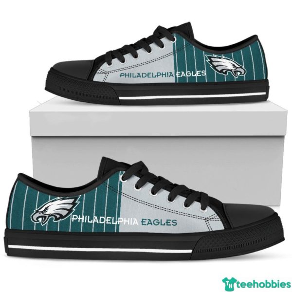 Philadelphia Eagles Low Top Shoes - Women's Shoes - Black