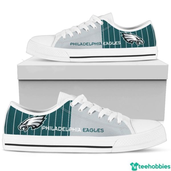 Philadelphia Eagles Low Top Shoes - Women's Shoes - White