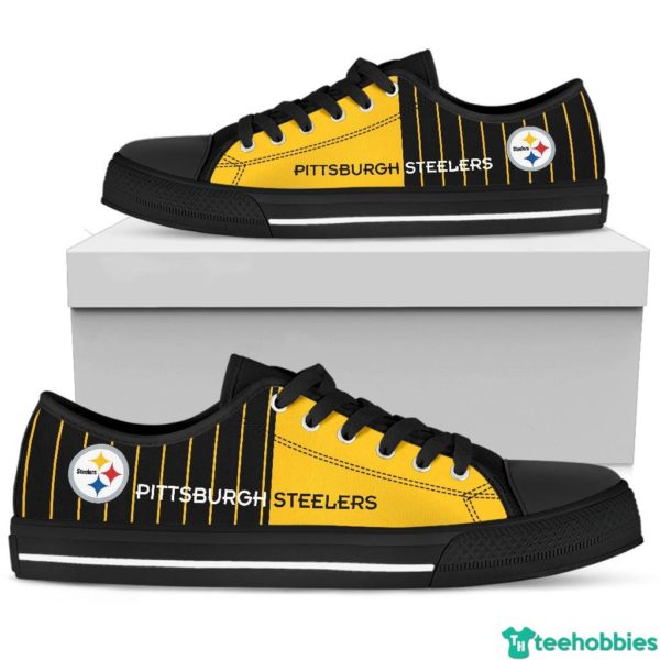 Pittsburgh Steelers Fans Low Top Shoes - Women's Shoes - Black