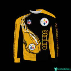 Pittsburgh Steelers NFL Team All Over Print 3D Shirt - 3D Sweatshirt - Yellow