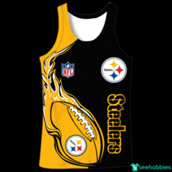 Pittsburgh Steelers NFL Team All Over Print 3D Shirt - Hollow Tanktop - Yellow