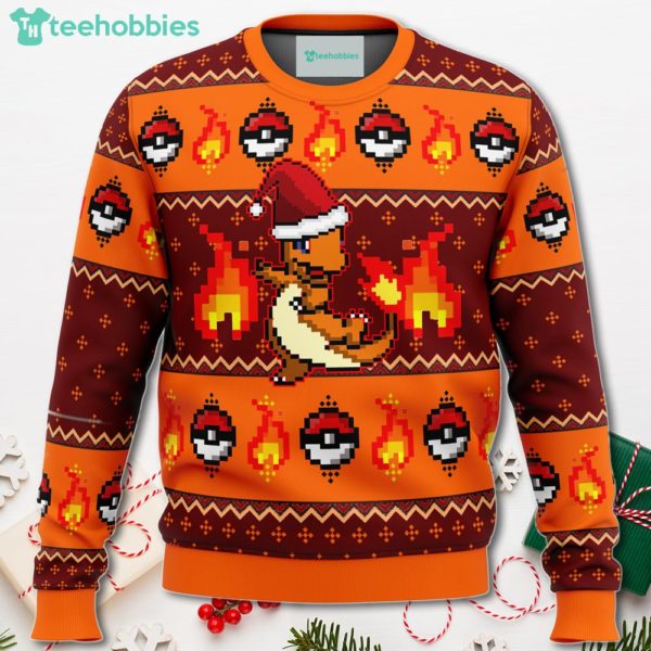 pokemon charmander christmas sweater for men women 1 znXCY 600x600px Pokemon Charmander Christmas Sweater For Men Women