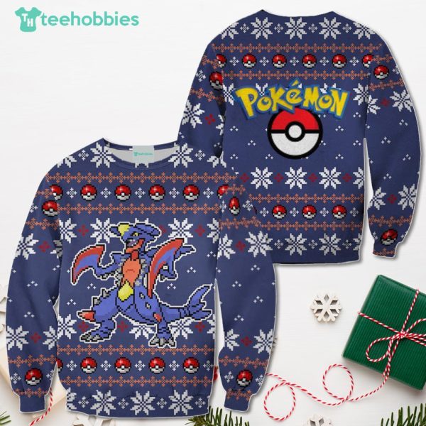 pokemon garchomp christmas sweater custom xmas shirt for men women 1 lr8Cl 600x600px Pokemon Garchomp Christmas Sweater Custom Xmas Shirt For Men Women
