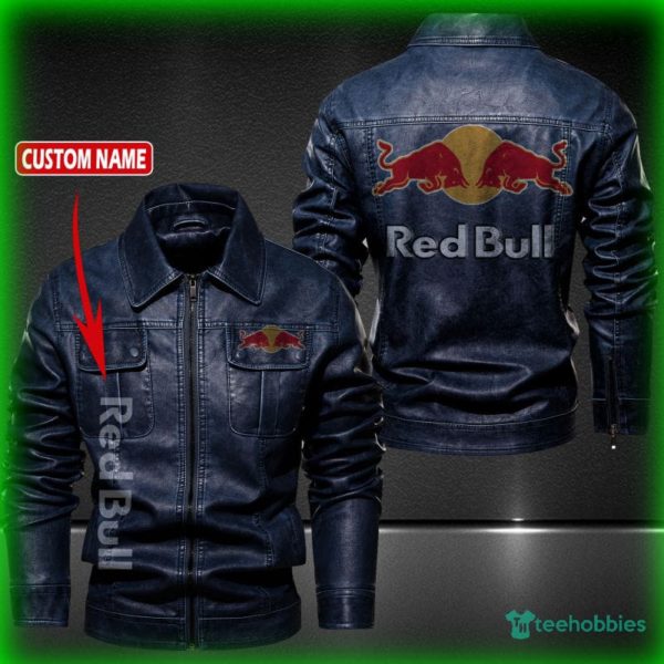 red bull personalized name fleece leather jacket 2 wVKaf 600x600px Red Bull Personalized Name Fleece Leather Jacket