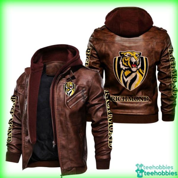 richmond football club richmond tigers leather jacket hoodie gift for fans 1 lt7fZ 600x600px Richmond Football Club Richmond Tigers Leather Jacket Hoodie Gift For Fans