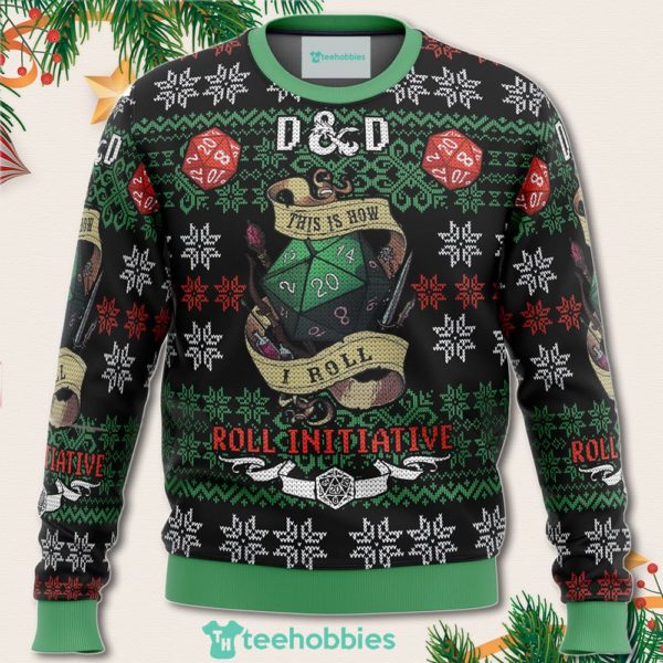 roll initiative dungeons dragons christmas sweater for men women 1 cJ06a 600x600px Roll Initiative Dungeons Dragons Christmas Sweater For Men Women