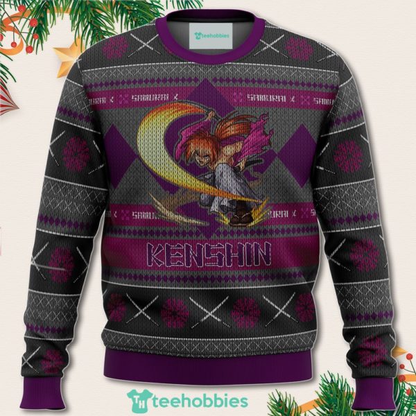 rurouni keshin battousai samurai x christmas sweater for men women 1 Fi4hm 600x600px Rurouni Keshin Battousai Samurai X Christmas Sweater For Men Women