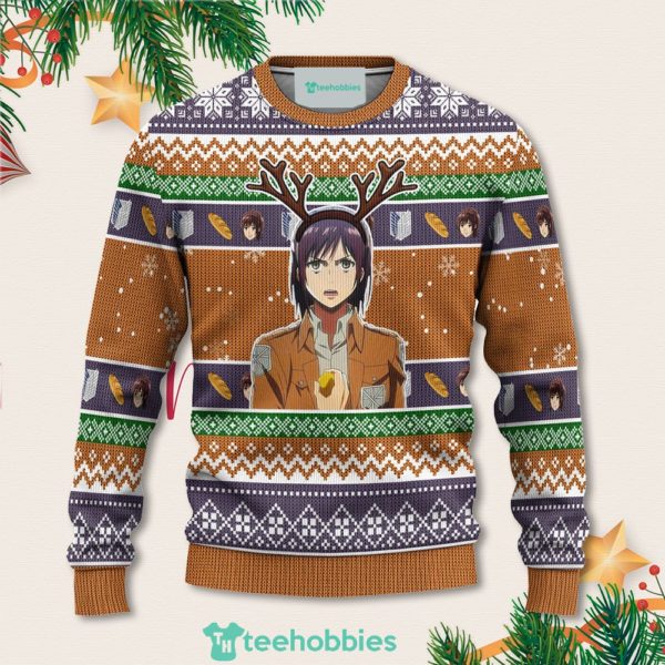 sasha blouse attack on titan anime christmas sweater xmas for men women 1 G4VKU 600x600px Sasha Blouse Attack On Titan Anime Christmas Sweater Xmas For Men Women