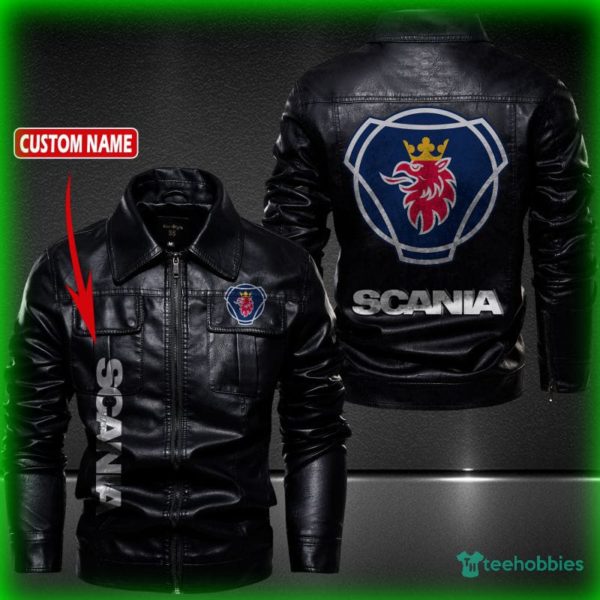 scania personalized name fleece leather jacket 1 fAUQP 600x600px Scania Personalized Name Fleece Leather Jacket