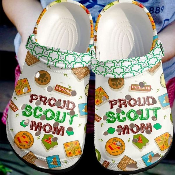Scout Proud Mom Best Gift Clog Shoes - Clog Shoes - White
