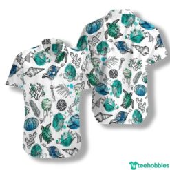 Sea Lover Sea Organisms Hawaiian Shirt - Hawaiian Shirt - White