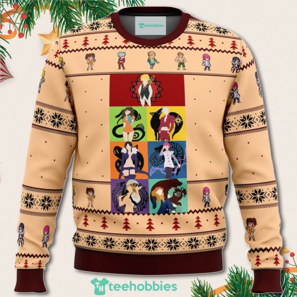 seven deadly sins minimal christmas sweater for men women 1 Xfigd 600x600px Seven Deadly Sins Minimal Christmas Sweater For Men Women