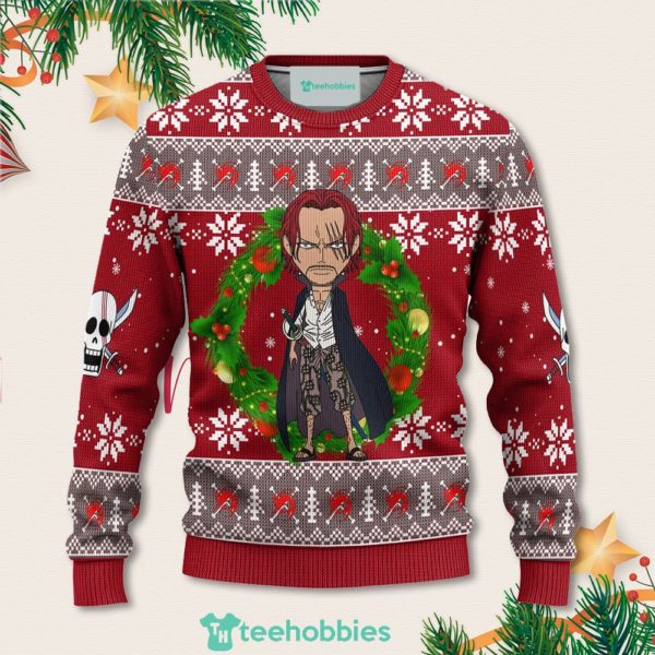 shanks one piece anime christmas sweater xmas for men women 1 YoxKL 600x600px Shanks One Piece Anime Christmas Sweater Xmas For Men Women