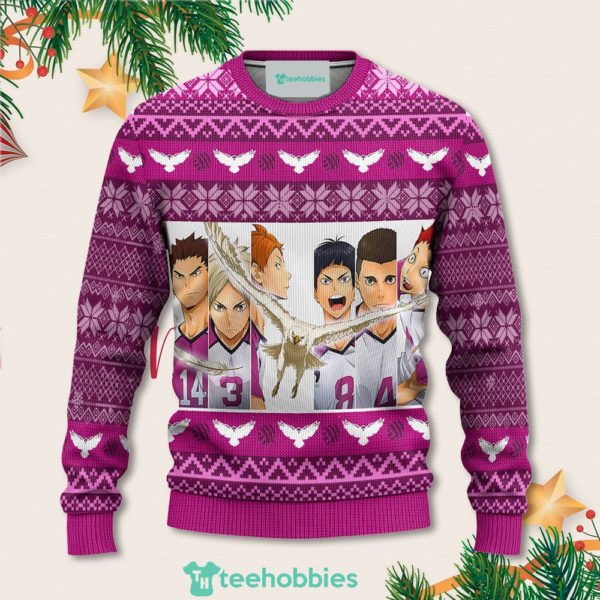 shiratorizawa academy christmas sweater haikyuu anime xmas for men women 1 uIlp7 600x600px Shiratorizawa Academy Christmas Sweater Haikyuu Anime Xmas For Men Women