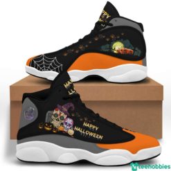 Skull Pumpkin Happy Halloween Air Jordan 13 Shoes - Women's Air Jordan 13 - Black