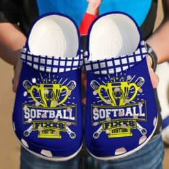 Softball Champion Cup Fixes Everything Clog Shoes - Clog Shoes - Blue