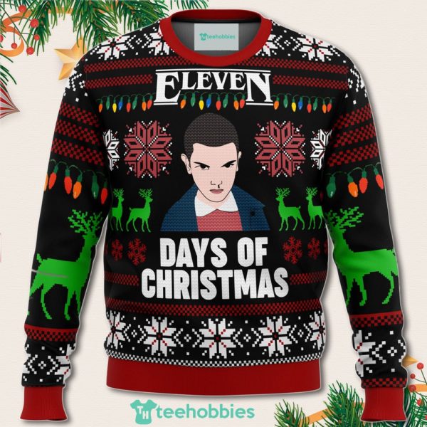 stranger things eleven days of xmas christmas sweater for men women 1 x45bT 600x600px Stranger Things Eleven Days Of Xmas Christmas Sweater For Men Women