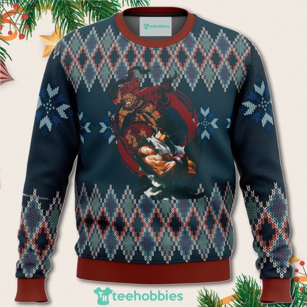 street fighter ryu and akuma christmas sweater for men women 1 sbGKr 600x600px Street Fighter Ryu And Akuma Christmas Sweater For Men Women