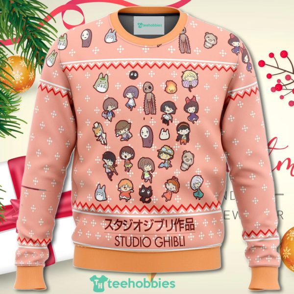 studio ghibli cuties christmas sweater for men women 1 qSdV2 600x600px Studio Ghibli Cuties Christmas Sweater For Men Women